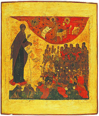 Боголюбская икона Божией Матери (“Моление о народе”). 2-я пол. XVI в. (ГИМ)